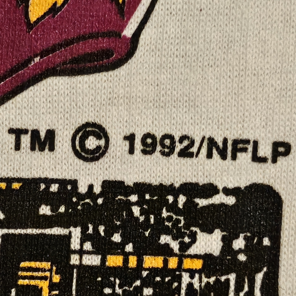 Vintage 1991 LOGO 7 Superbowl XXVI Washington Redskins Half-Sleeve T-Shirt - XL - Picture 4 of 13